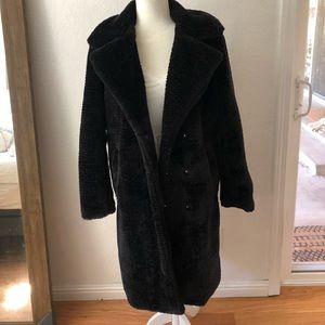 NWT Rachel Zoe Faux Fur Coat M